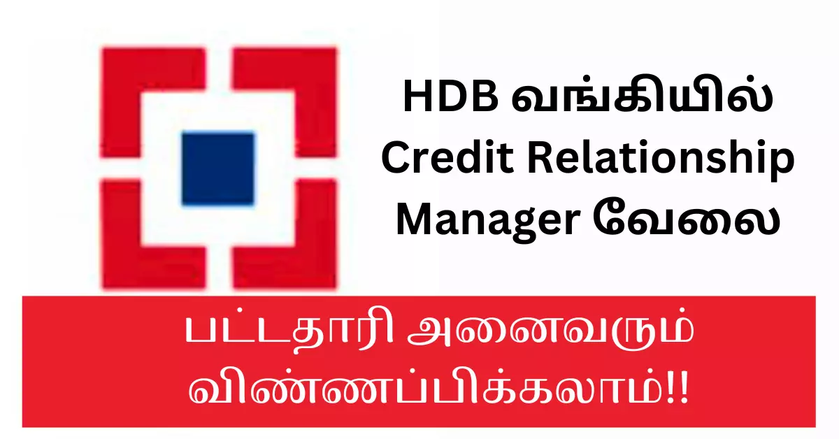 HDB Credit Relationship Manager Jobs 2023
