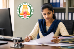 Focused professional in office setting