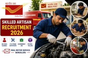 India Post skilled artisan recruitment poster