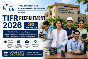 Tata Institute recruitment drive 2026