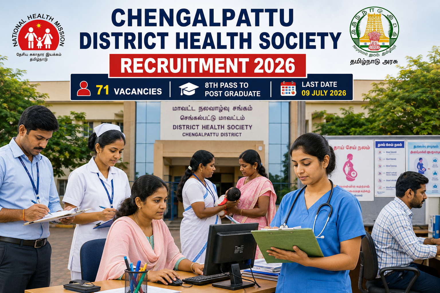 12th, Diploma முடித்தவர்களுக்கு சென்னை (NIRT) புதிய வேலைவாய்ப்பு சம்பளம் Rs. 32,000/- 12 Chengalpattu district health recruitment 2026